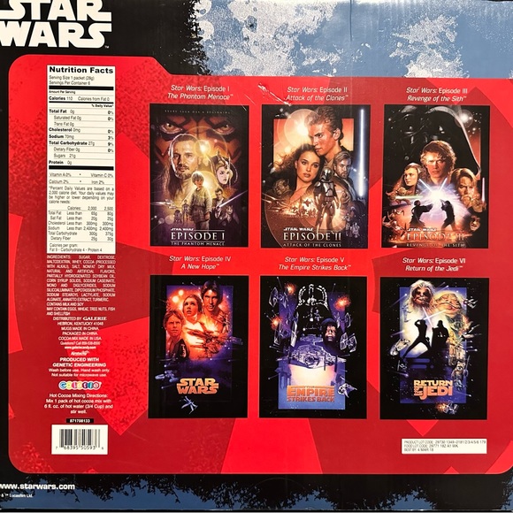 Vintage Star Wars 6 piece mug set with hot chocolate - Picture 2 of 2